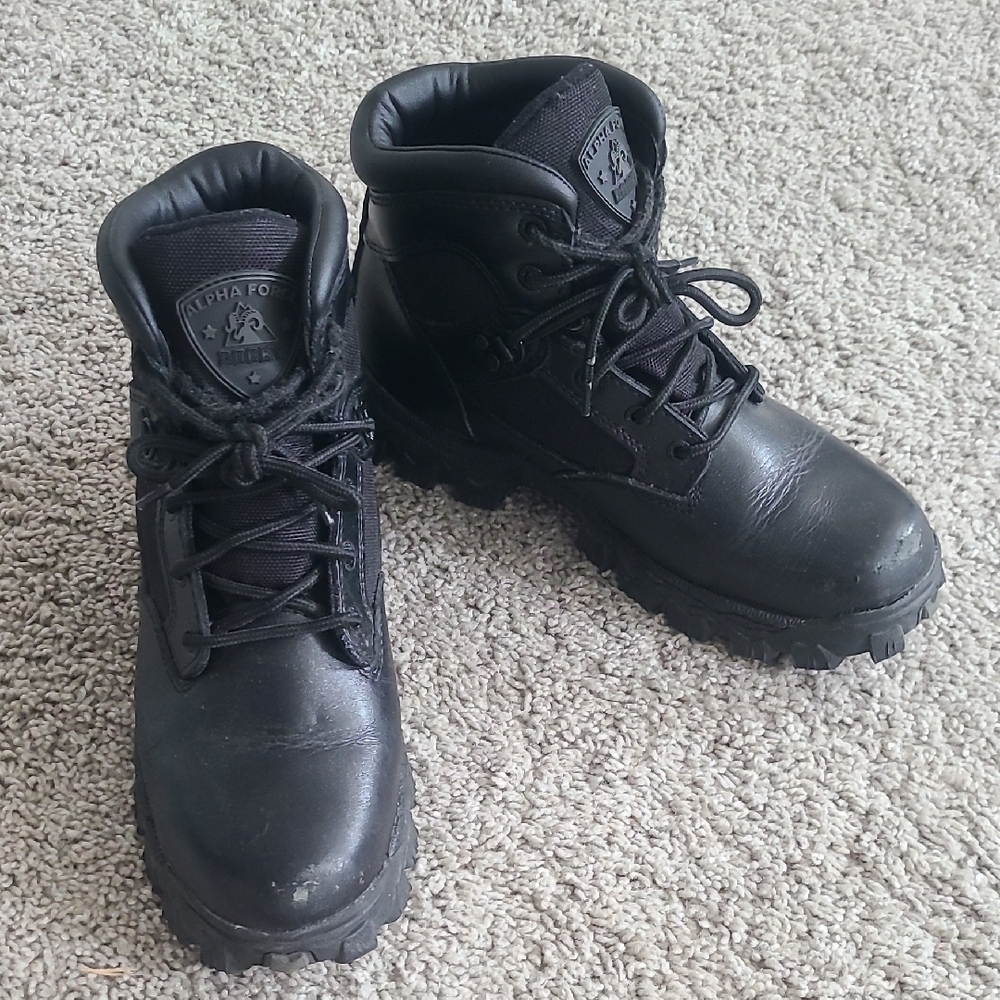GUC Rockey Alpha Force 6" Black Leather Waterproof Service Boot Men 7.5M